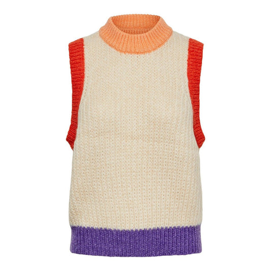 Maglie Donna Pieces - Pcneila O-Neck Knit Vest Bc - Multicolore