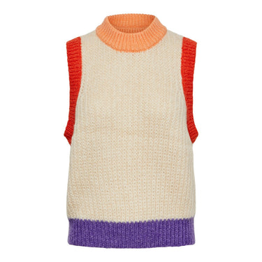 Maglie Donna Pieces - Pcneila O-Neck Knit Vest Bc - Multicolore