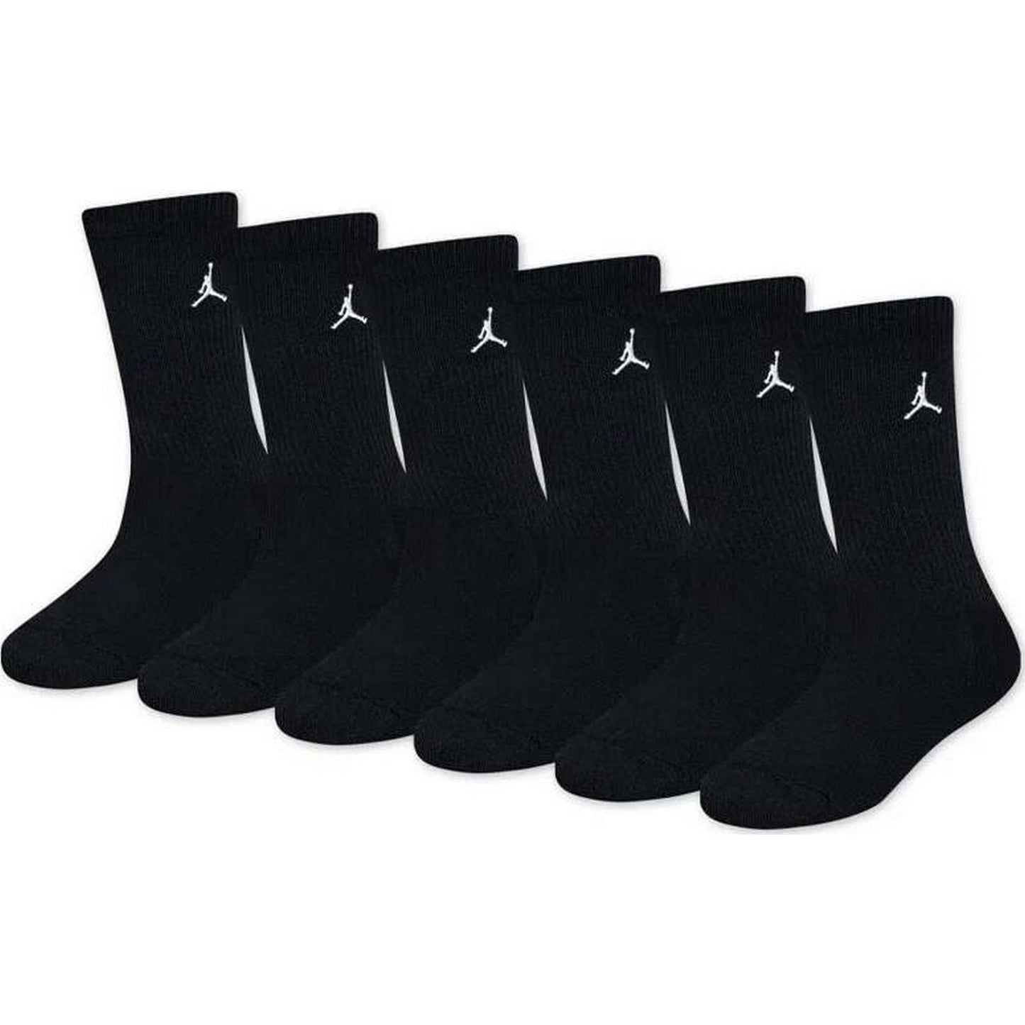 Calze Bambini Unisex Jordan - Everyday Essentials 6Pk Crew - Nero