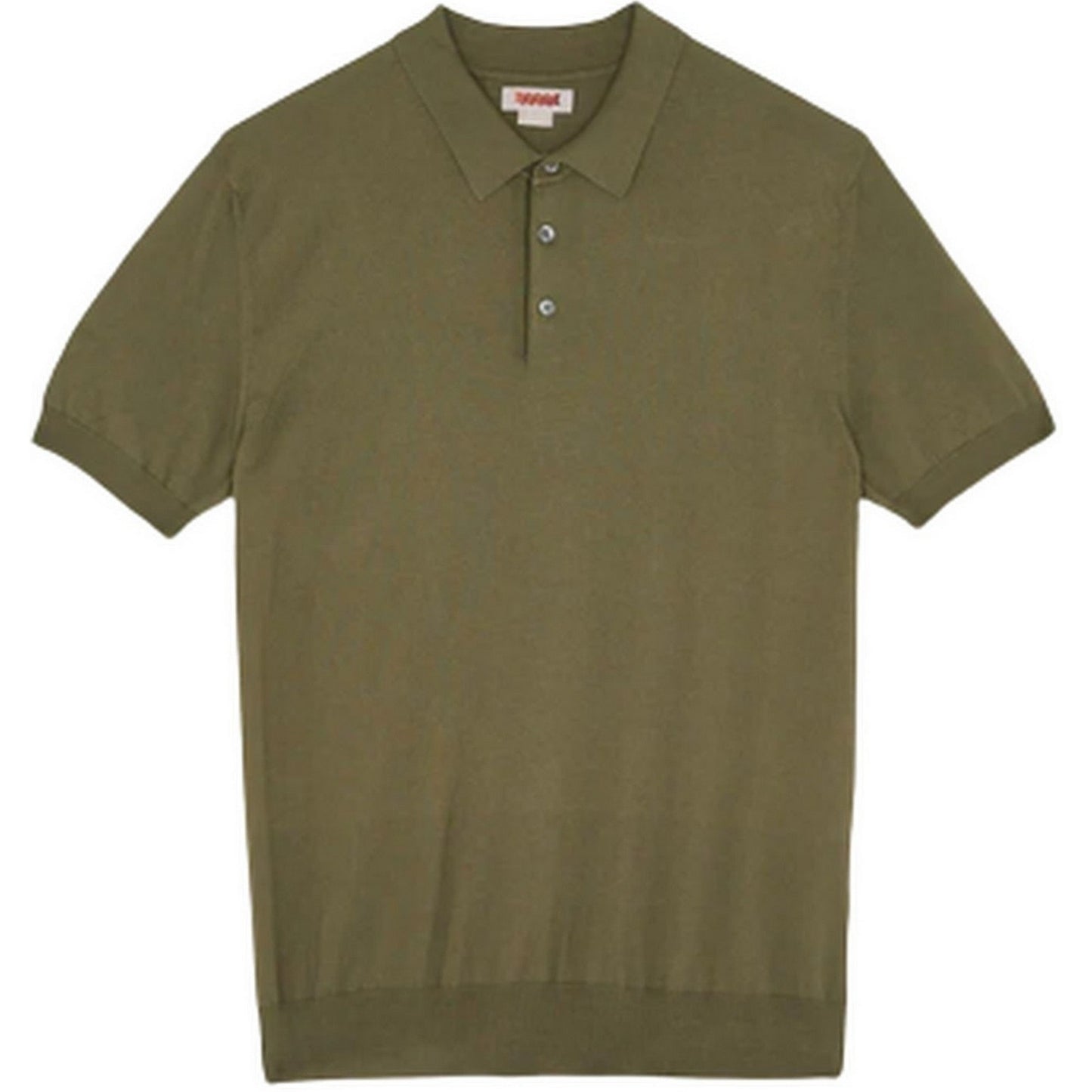 Baracuta Polo pour hommes - SS Polo Knit Cotton Garment Dyed - Vert