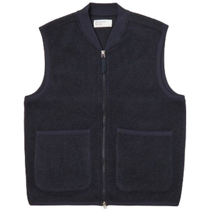 Gilet Uomo Universal Works - Zip Waistcoat - Blu