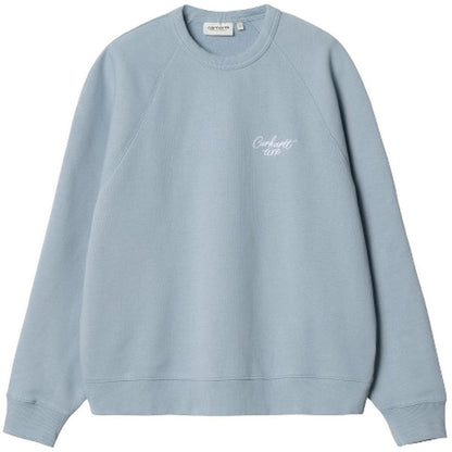 Maglie Donna Carhartt Wip - W' Signature Sweat - Celeste