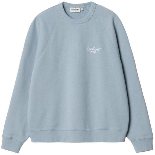 Maglie Donna Carhartt Wip - W' Signature Sweat - Celeste