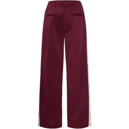 Pantaloni Donna The Jogg Concept - Jcsima Wide Tape Pants - Bordeaux