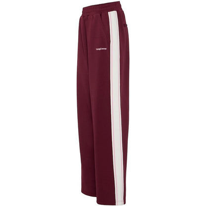 Pantaloni Donna The Jogg Concept - Jcsima Wide Tape Pants - Bordeaux