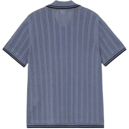Maglie Donna Carhartt Wip - W’ S/S Ramsey Knit Shirt - Blu