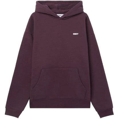 Felpe con cappuccio Uomo Obey - Bold Star Extra Heavy Hood Fleece - Viola