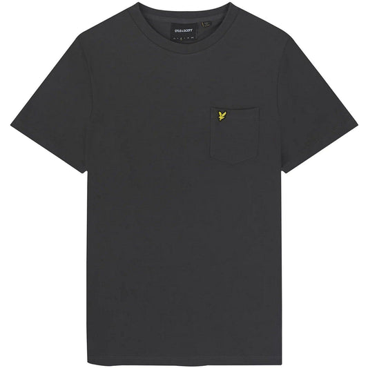 T-shirt Uomo Lyle & Scott - Plain Pique Pocket T-Shirt - Grigio