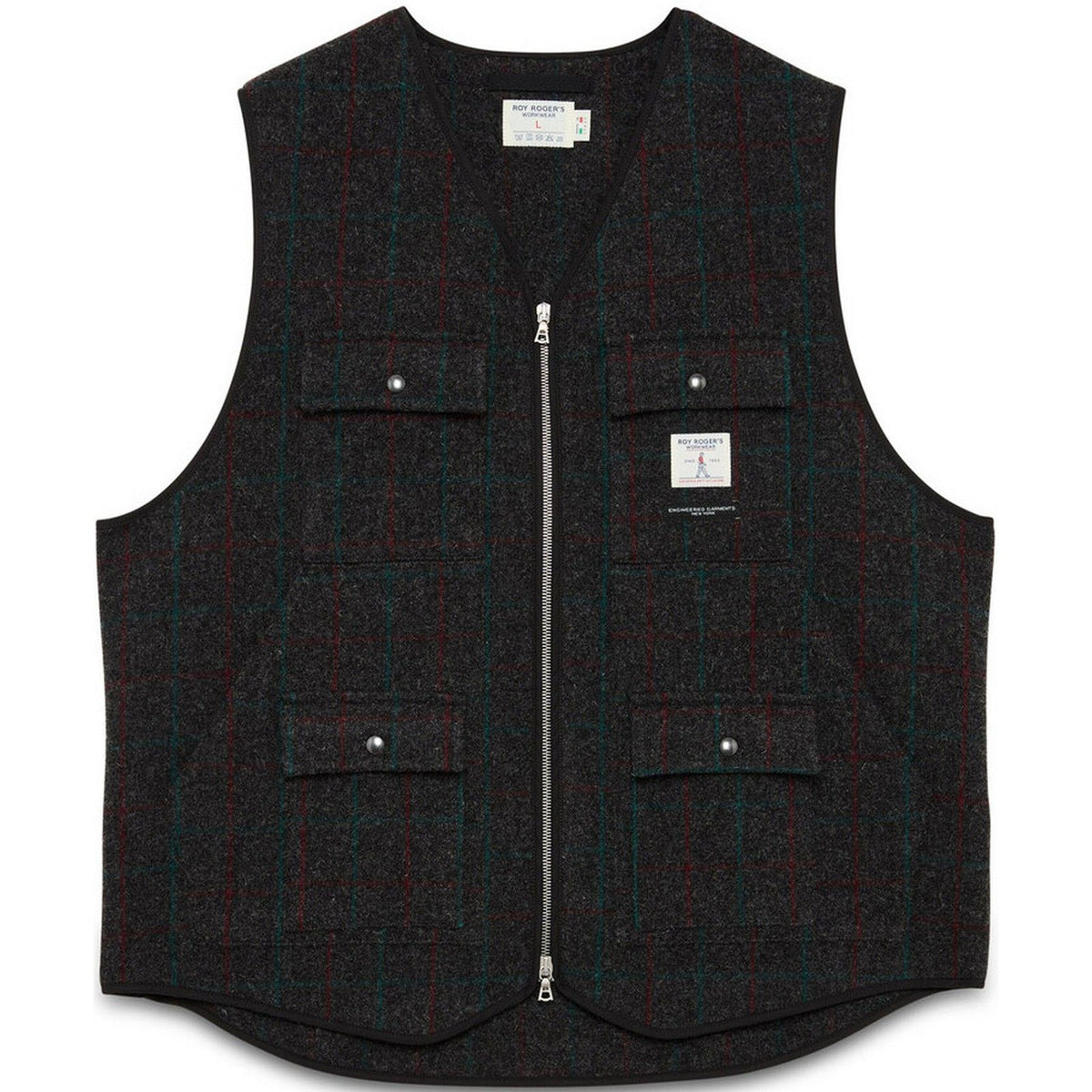 Gilet Uomo Roy Roger's - Utility Vest R.R.WORKWEAR x E.G. - Grigio