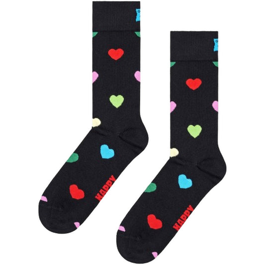 Calze Unisex Happy Socks - Heart Sock - Nero