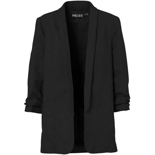 Giacche Donna Pieces - Pcpia Bosella Blazer Wvn Noos - Nero