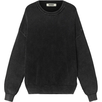 Felpe senza cappuccio Uomo Woodbird - WBSake Washed Crew - Nero