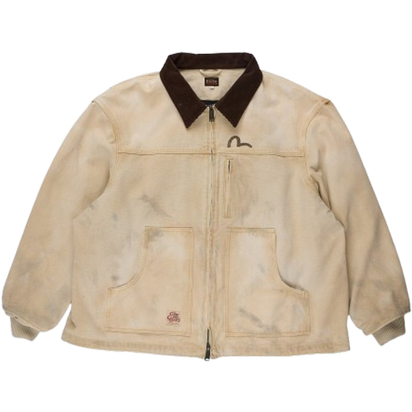 Giacche Uomo Evisu - Ej, Vintage Canvas Coverall Jacket - Beige