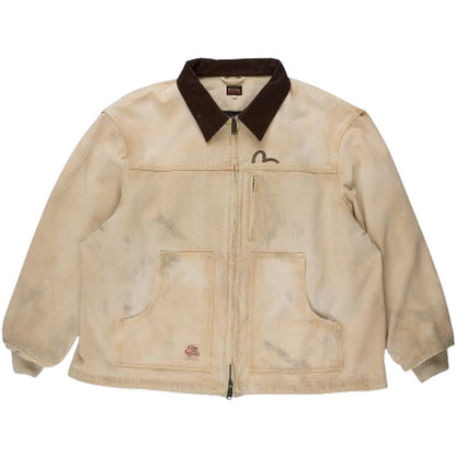 Giacche Uomo Evisu - Ej, Vintage Canvas Coverall Jacket - Beige