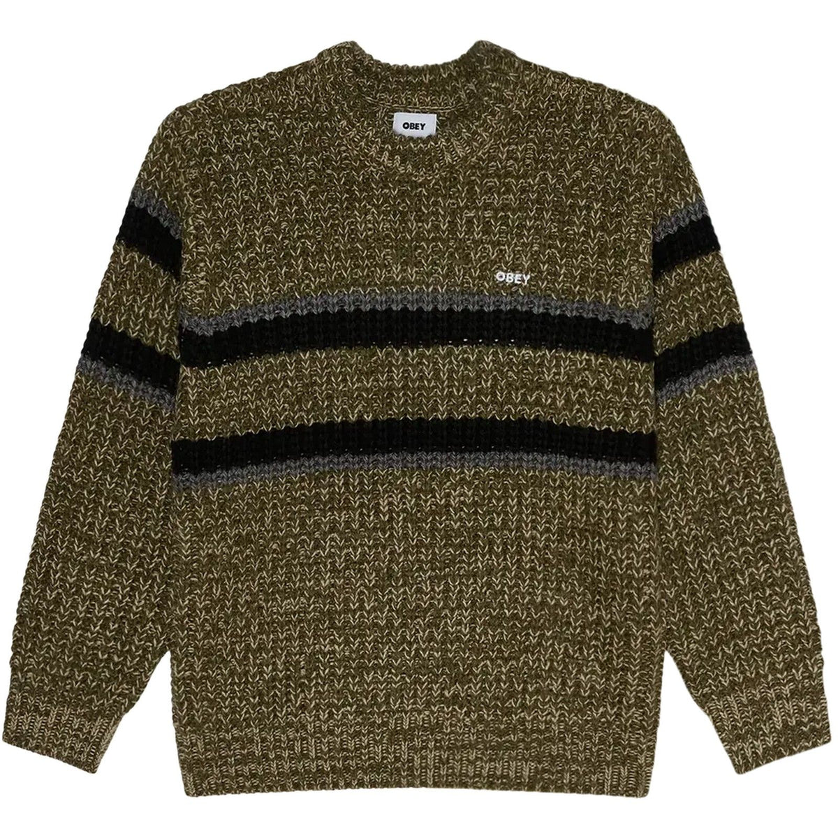 Maglioni Uomo Obey - Obey Alden Sweater - Verde