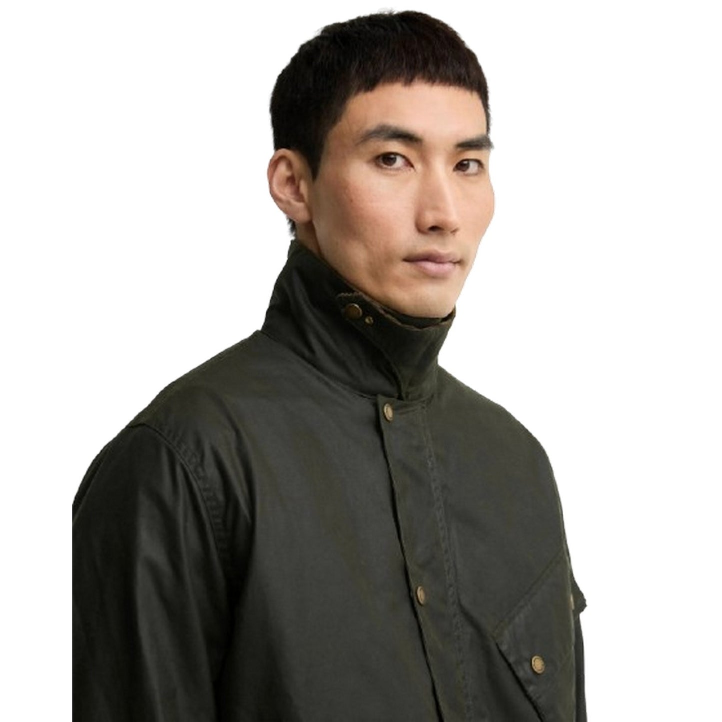 Giacche Uomo Barbour International - Brake Line Wax Jacket - Verde