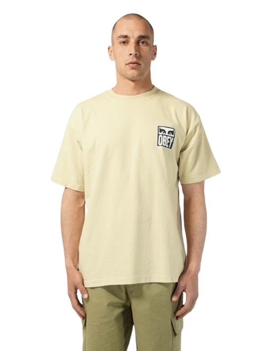 T-shirt Uomo Obey - Obey Eyes Icon 2 Heavyweight Tee - Verde