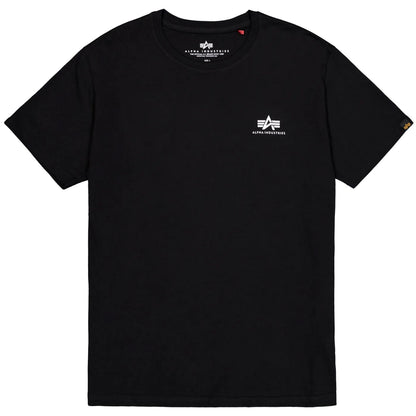T-shirt Uomo Alpha Industries - Basic T Small Logo - Nero