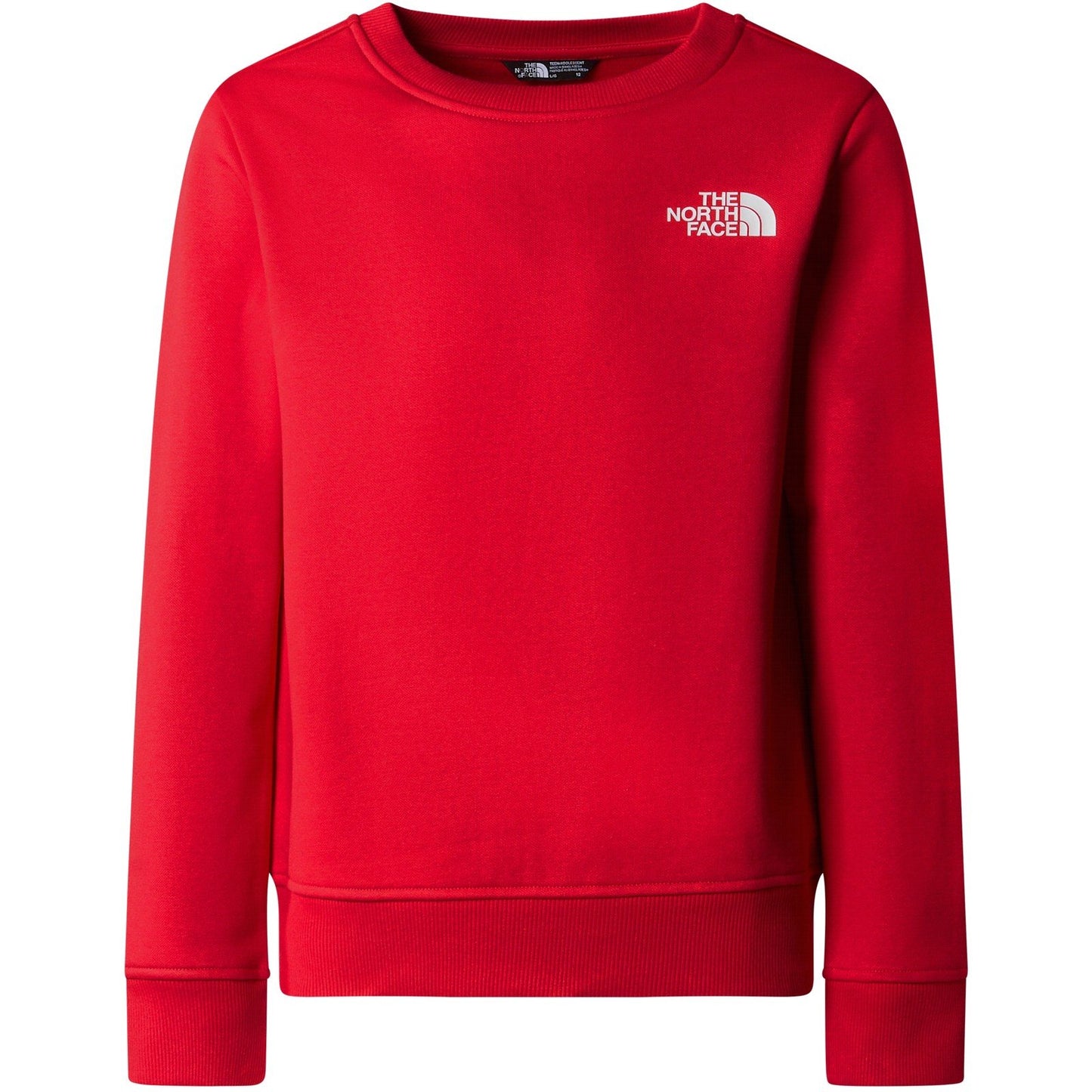 Felpe senza cappuccio Ragazzi Unisex The North Face - Teen Box Nse Regular Crew - Rosso