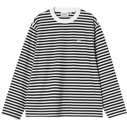 T-shirt Donna Carhartt Wip - W' L/S Ezra T-Shirt - Nero