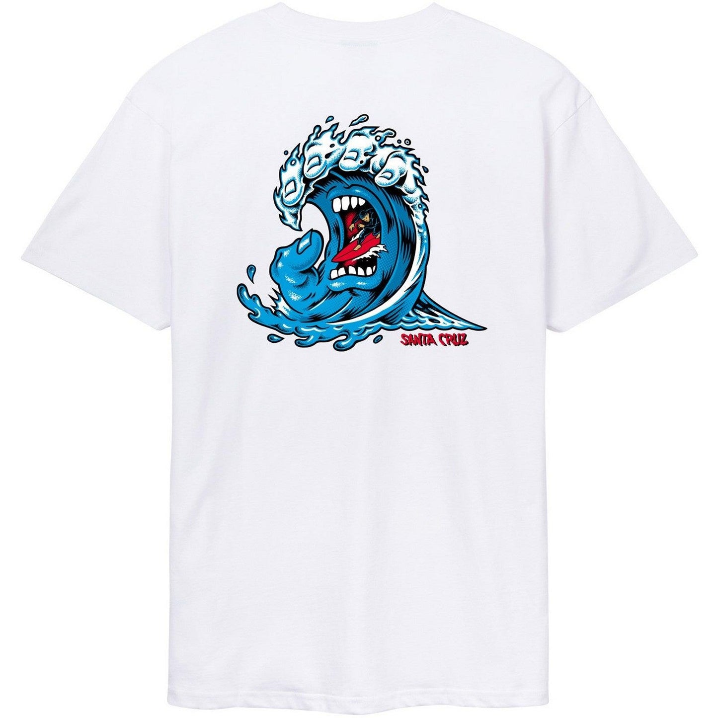 T-shirt Uomo Santa Cruz - Screaming Wave T-Shirt - Bianco