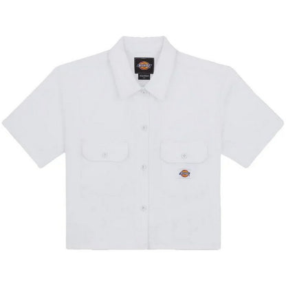 Camicie Donna Dickies - Cropped Ss Work Shirt - Bianco