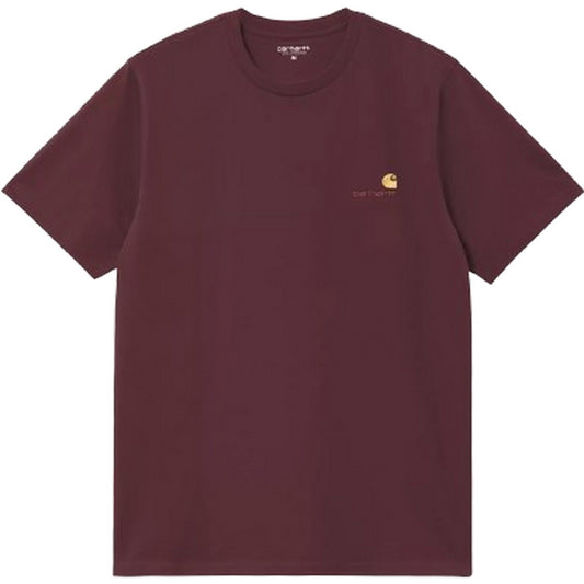 T-shirt Uomo Carhartt Wip - S/S American Script - Bordeaux