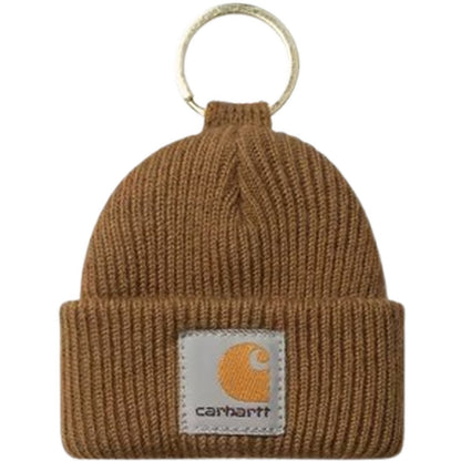 Uomo Unisex Carhartt Wip - Mini Watch Hat Keychain - Marrone