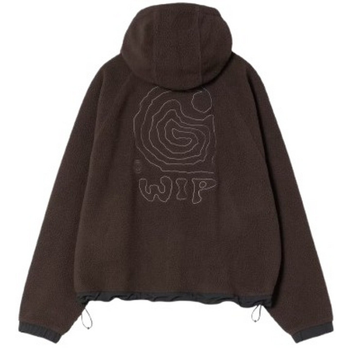Giacche Donna Carhartt Wip - W' Hooded Helix Fleece Jacket - Marrone