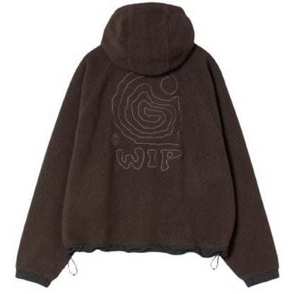 Giacche Donna Carhartt Wip - W' Hooded Helix Fleece Jacket - Marrone