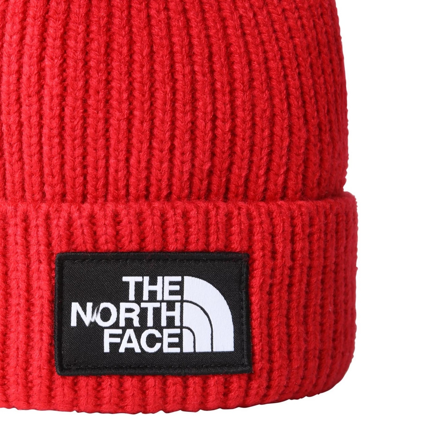 Berretti in maglia Unisex The North Face - Tnf Log Box Cuf Bne - Rosso