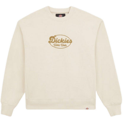 Felpe senza cappuccio Uomo Dickies - Gridley Sweatshirt Whitecap Gray - Panna