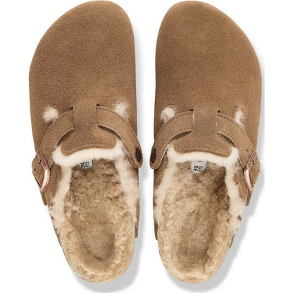 Sandali Unisex Birkenstock - Boston Shearling - Marrone