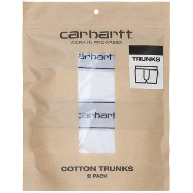 Bokserki męskie Carhartt Wip – spodenki bawełniane – białe