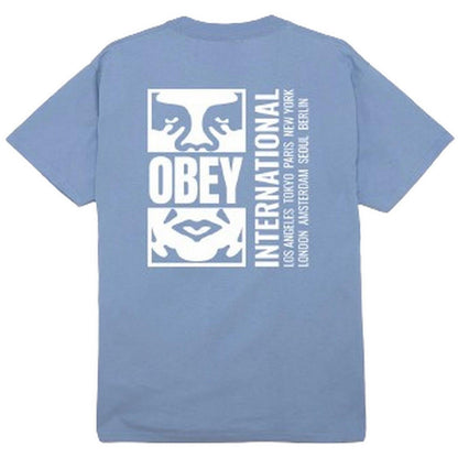 T-shirt Uomo Obey - Obey Icon Split Classic Tee - Lavanda