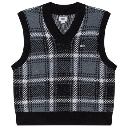 Gilet Uomo Obey - Obey Avon Plaid Vest - Nero