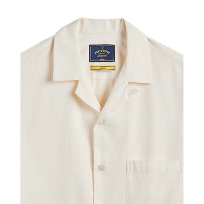 Camicie casual Uomo Portuguese Flannel - Embroidery Face - Bianco