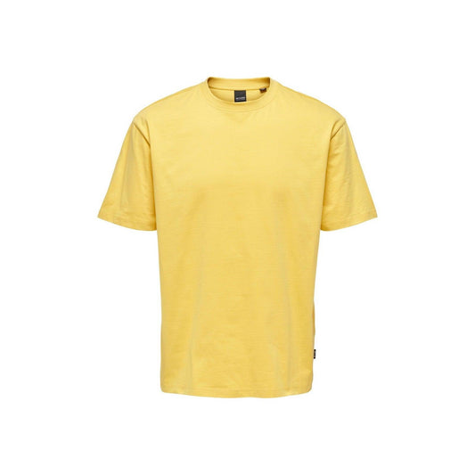 T-shirt Uomo Only & Sons - Onsfred Rlx Ss Tee Noos - Giallo