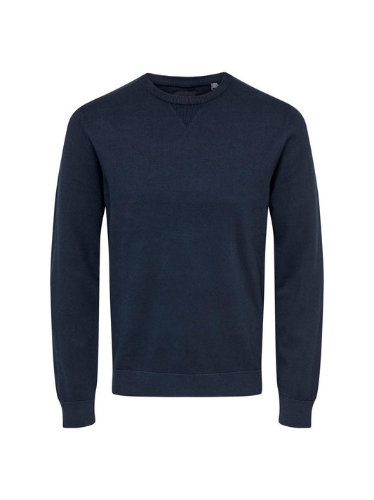 Maglie Uomo Only & Sons - Onsbovi Reg Ls 12 Wash Knit - Blu