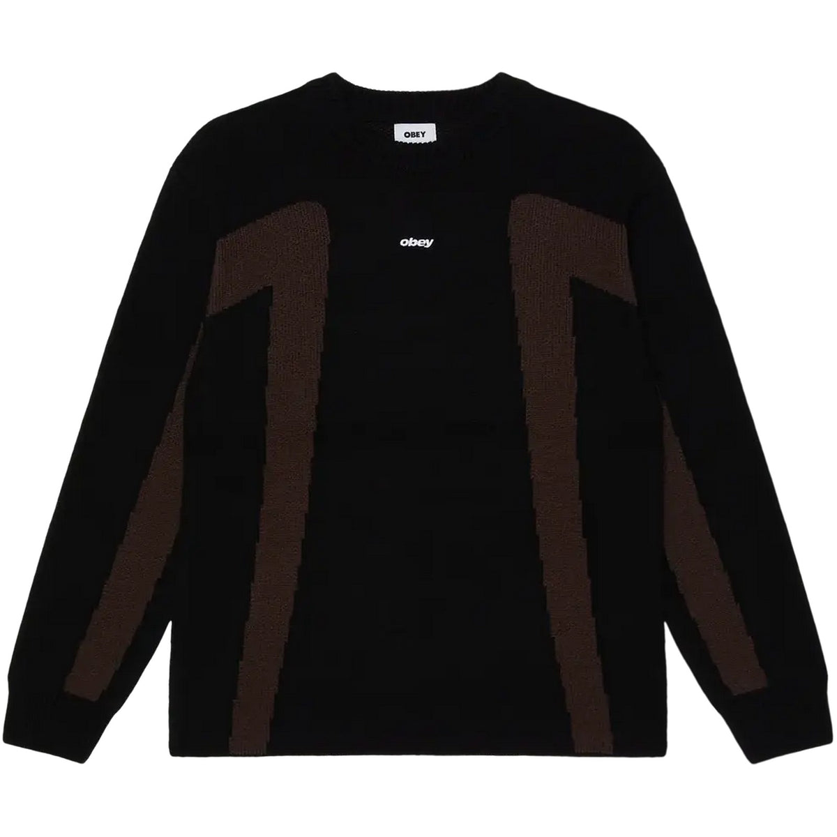 Maglioni Uomo Obey - Obey Brann Sweater - Nero