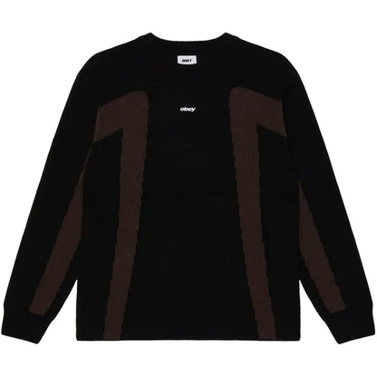 Maglioni Uomo Obey - Obey Brann Sweater - Nero