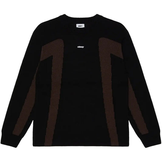 Maglioni Uomo Obey - Obey Brann Sweater - Nero