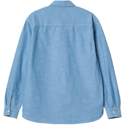 Camicie casual Uomo Carhartt Wip - L/S Clink Heart Shirt Cotton Winston Chambray - Celeste