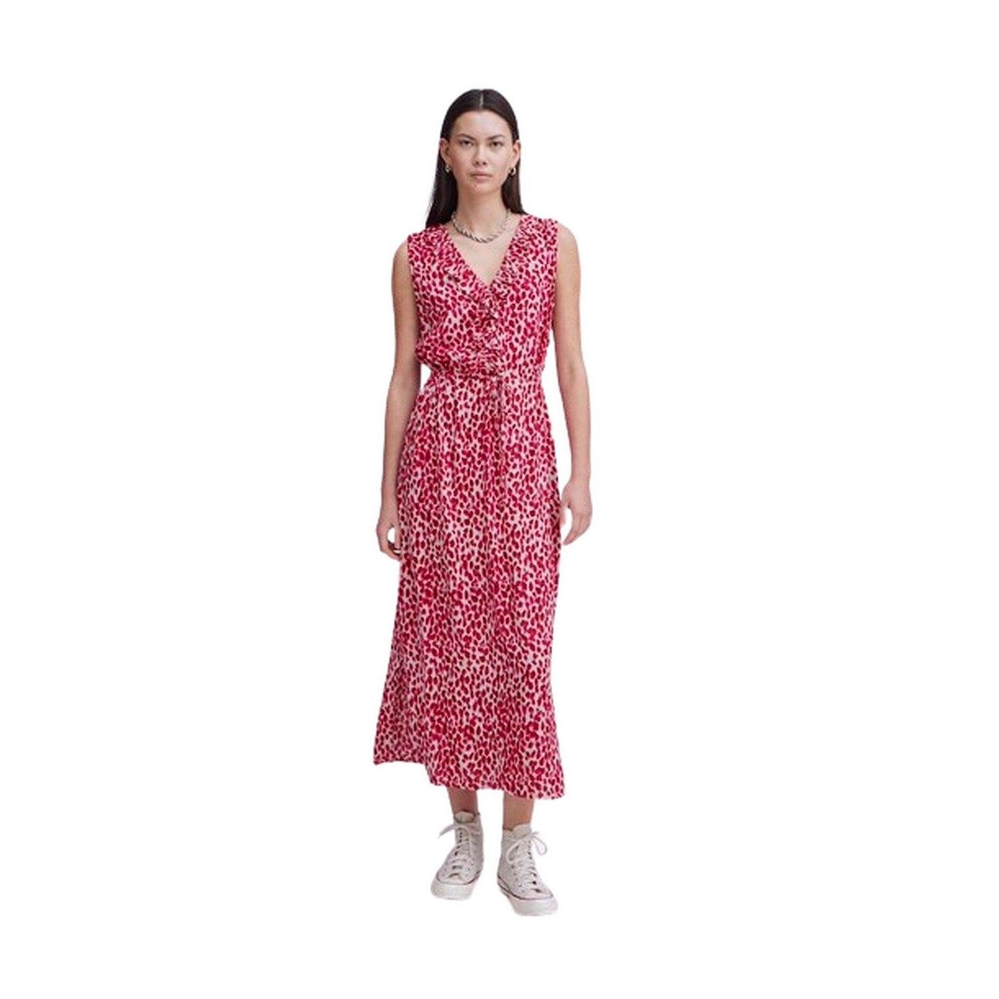 Vestiti casual Donna Ichi - Ihmarrakech Aop Dr14 - Rosa