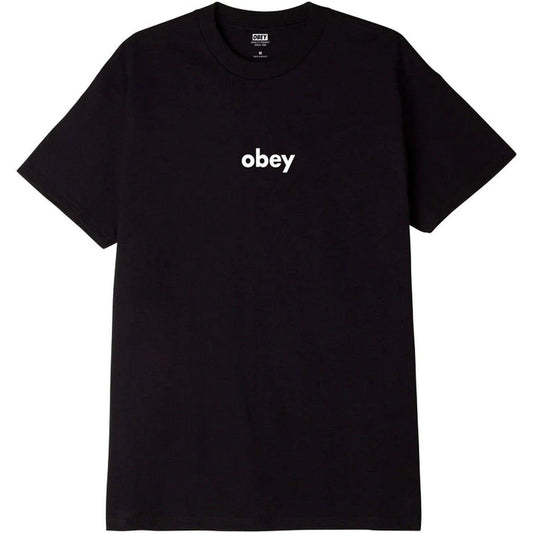 T-shirt Uomo Obey - Obey Lower Case 2 Classic Tee - Nero