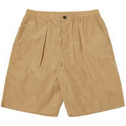 Pantaloncini Uomo Universal Works - Pleated Track Short - Beige