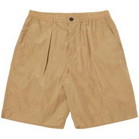 Pantaloncini Uomo Universal Works - Pleated Track Short - Beige