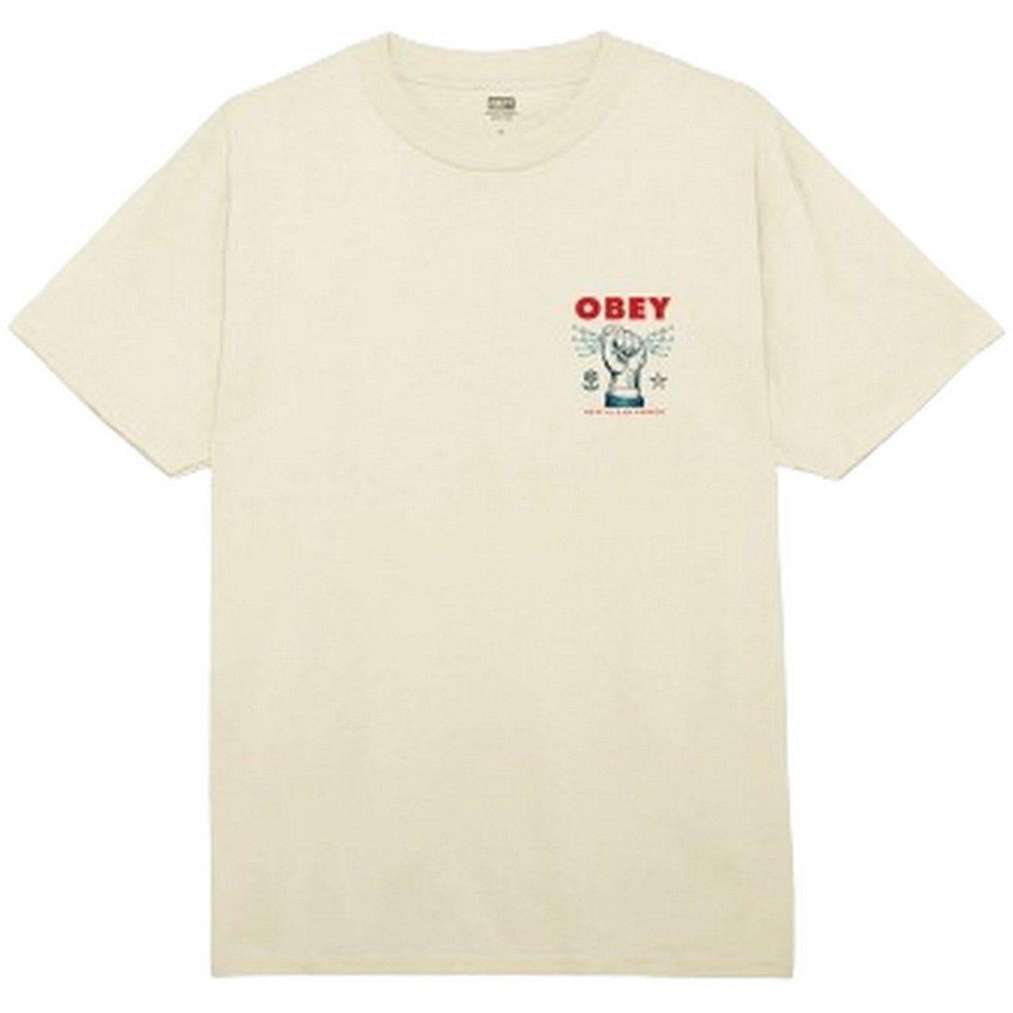 T-shirt Uomo Obey - Obey New Clear Power Classic Tee - Beige