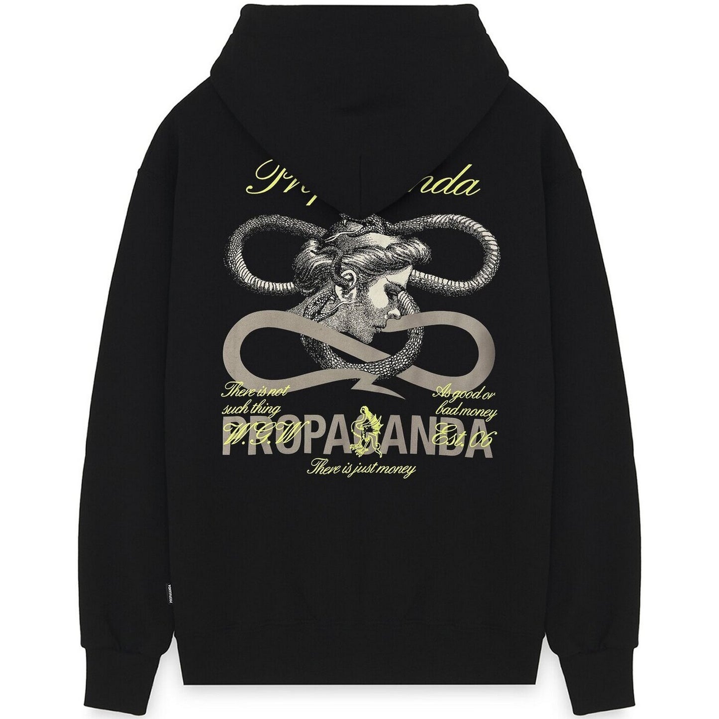 Felpe con cappuccio Uomo Propaganda - Zip Hoodie Whisper - Nero