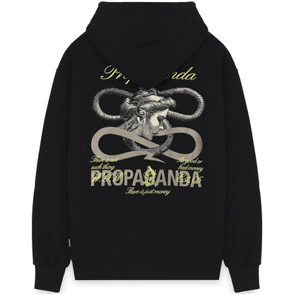 Felpe con cappuccio Uomo Propaganda - Zip Hoodie Whisper - Nero
